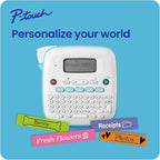 Brother P-Touch PT-N25BT Personal Connected Label Maker, Bluetooth, Design&Print2 app, Portable, Handheld and Prints with P-Touch Btag½â€ (12mm) Wide Color Label Tapes