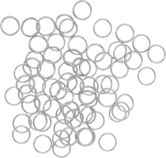 Mandala Crafts 22mm Silver Color Metal Lobster Clasps for Jewelry Making - 50 Lobster Claw Clasps with Jump Rings Jewelry Findings Kit for Necklaces Bracelets Charms Fasteners