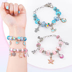 Sofier Bracelet Making Kit for Girls DIY Beads Charms Set Teen Girl Gifts for Birthday Christmas Arts and Crafts Kit with Portable Organizer Box