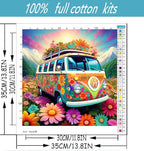 Flowers Cross Stitch Kits for Beginners Adults, Patterns Dimensions Needlepoint Art Crafts,Counted Cross Stitch Kits Embroidery Kits for Beginners Adults for Home Decor 13.8x13.8 inch