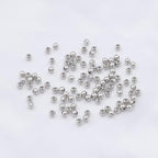 Platinum Plated Round Spacer Beads 3mm 300pcs for Jewelry Making Findings Non Tarnish