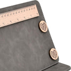 Earssa Knitting Pattern Holder,Knitting Chart Holder,Magnetic Crochet Knitting Chart Holder Knitting Accessories Foldable Knitting Chart Keeper with Ruler for Fixed Crochet Pattern (Grey)