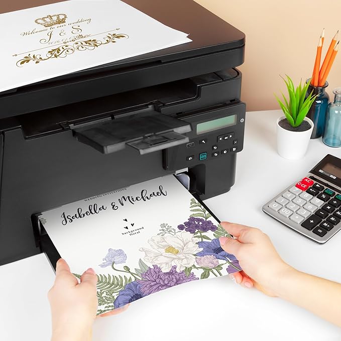 100 Sheets White Cardstock 8.5 X 11 Inches, 92lb/250gsm Heavy Weight Printer Thick Card Stock Paper, Construction Paper for Crafts and DIY Cards Making UAP24WH100