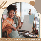 DoubleFill 1 Pack 16x24 Inch DIY Canvas Stretcher Bars Canvas Frame Wood Frames Kit Easy to Assemble for Prints, Posters, Oil Painting, Painting, Embroidery Stitch and Needlepoint Arts