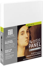 Ampersand Art Supply Wood Gesso Artist Painting Panel: Primed Smooth, 8" x 10", 1-1/2" Cradled Profile
