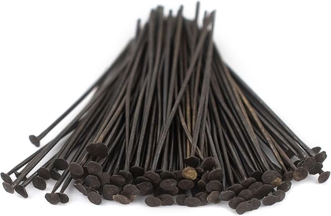 The Bead Chest Antiqued Brass 21 Gauge 1.5 Inch Head Pins (Approx 100 Pieces)