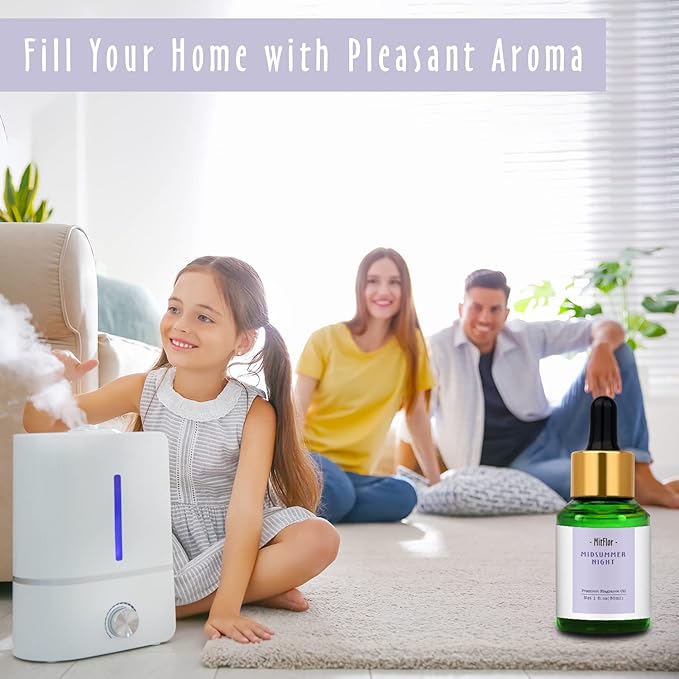 Midsummer Night Fragrance Oil, MitFlor Single Scented Oil, Large Size Premium Grade Fragrance Oil for Soap & Candle Making, Summer Aromatherapy Essential Oil, Home Fragrance, 30ml