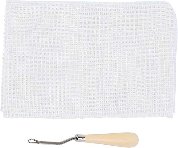 Fayelume Latch Hook Tool, Latch Hook Rug, Latch Hook Canvas Suitable for Making Pillows, Carpets, Tapestries, Sofa Cushions, Etc