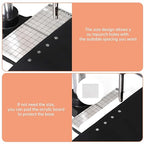 Leather Hole Puncher Hand Punching Machine Manual Press Puncher Punch Tools for DIY Craft (with Chuck, PP Plate and Aluminum Plate) (Style D)