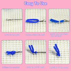 LAPATAIN Latch Hook Kits for DIY Throw Pillow Cover,Lily Needlework Cushion Cover Hand Craft Crochet for Great Family 17x17inch