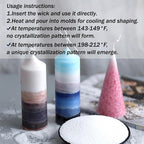 Aufien Candle Sand with Wicks, 42.8 Oz Pearled Candle, DIY Bead Powder Sand Wax Making kit Refillable Non Toxic for Handmade, Wedding and Halloween Christmas Decorations White Unscented