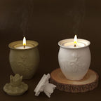 Lotus Jar Bottle Mold - Resin Casting Silicone Molds for Home Decor & Candle Making Wave Spiral Mold