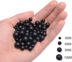 NCB Black Matte Onyx Beads 100pcs 8mm Round Gemstone Beads Spacer Charm Beads Natural Stone Loose Beads for Bracelet Necklace Jewelry Making 4mm 6mm 8mm 10mm (Matte Black Onyx, 8mm 100Beads)