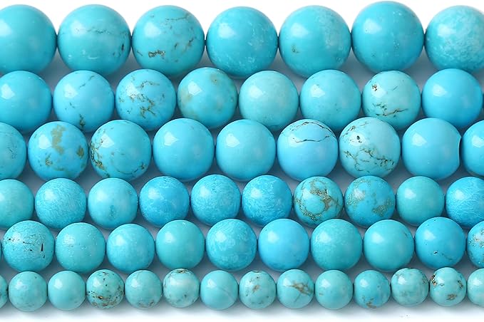 6MM 60PCS Natural Stone Turquoise Beads for Jewelry Making DIY Bracelet