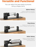 Creality Rotary Roller Kit with Risers for Falcon A1 Laser Engraver, Engraving Accessories for Engraving Cylindrical Objects, Wine Glass, Baseball Bat, Ring