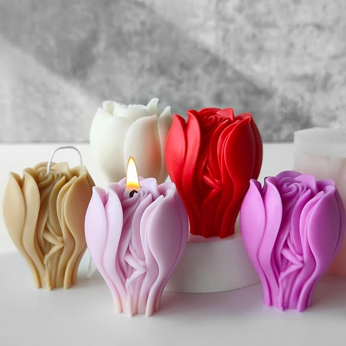 Flower Resin Molds - Silicone Resin Casting Molds for Soap, Candle, Wax, Resin Making & Home Decor