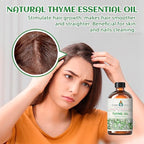 EVOKE OCCU Thyme Essential Oil for Diffuser, Massage, Candle and Soap Making - 4 FL Oz