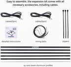 Extension Kits for LONGER RAY5 Older Model 5W/10W/20W Laser Engraver(XY Axis)