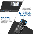 Sooez Art Portfolios 11"x17", Large Portfolio Folder with 30 Pockets & Black Inner Sheets, Display 60 Pages, 11 x 17 Presentation Book