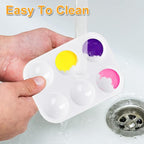 100 Pcs White Plastic Paint Palette 6 Well Watercolor Palette Paint Palettes Craft Paint Trays Finger Painting Tray Rectangular Plastic Paint Tray for DIY Art Painting Watercolor Craft