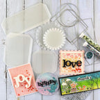 10 Pack Flat Shaker Covers for Card Making - 4.25' Round Clear Plastic Transparent Shaker Creator Acetate Sheets for Arts & Crafts Projects DIY Scrapbooking Supplies