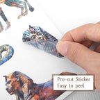 Dizdkizd Egyptian Vacation Stickers for Scrapbooking, 182 Pre-Cut Witch Magic Sticker Ethnic Stickers Book for Junk Journals, Themed Albums, Collage, Journaling Supplies Kit
