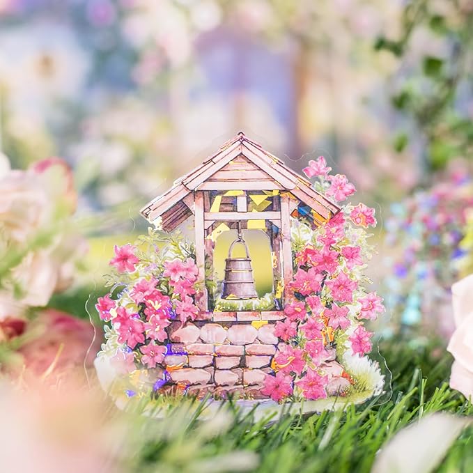 60Pcs The Well of Wishes Series PET Scrapbook Stickers, Flowers Bloom Story Stickers Kit for Scrapbooking, Junk Journal Ephemera, DIY Crafts Waterproof Journaling Supplies