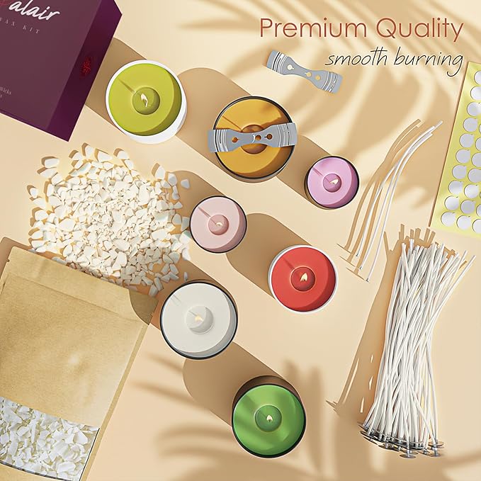 Organic Soy Candle Wax for Candle Making, 30 lbs Natural Candles Making Supplies, Beeswax-Free, Paraffin-Free, Pure Soy Wax Flakes Perfect for Candles, Tealights and Melts