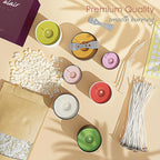 Organic Soy Candle Wax for Candle Making, 5 lbs Natural Candles Making Supplies, Beeswax-Free, Paraffin-Free, Pure Soy Wax Flakes Perfect for Candles, Tealights and Melts