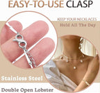 Dailyacc Double Opening Lobster Clasp 316 Stainless Steel Silver and Gold Pleted Necklace Bracelet Extender Clasps and Closures for DIY Jewelry