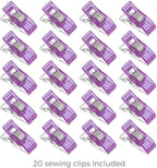 Rotary Cutter Set lavender - Quilting Kit incl. 45mm Rotary Cutter, 5 Replacement Blades, A2 Cutting Mat, Acrylic Ruler and Craft Clips - Ideal for Crafting, Sewing, Patchworking, Crochet & Knitting