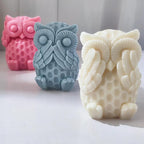 3D Owl Mold Nighthawk Molds Owl Candle - Resin Casting Silicone Molds for Home Decor & Candle Making Wave Spiral Mold