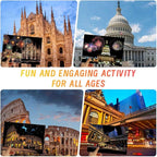 Scratch Art for Adults(8 Sheets A4),Family Creative DIY Painting Papers for Travel Lovers,Craft Lovers|Creative Scratch Art Adult (Philadelphia/Italy) by Iskueal