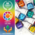 Liquid Candle Wax Dye for Soy Candle Making - 16 Popular Candle Dye Coloring Chips - Premium Liquid Candle Wax Coloring - Highly Concentrated Candle Colors