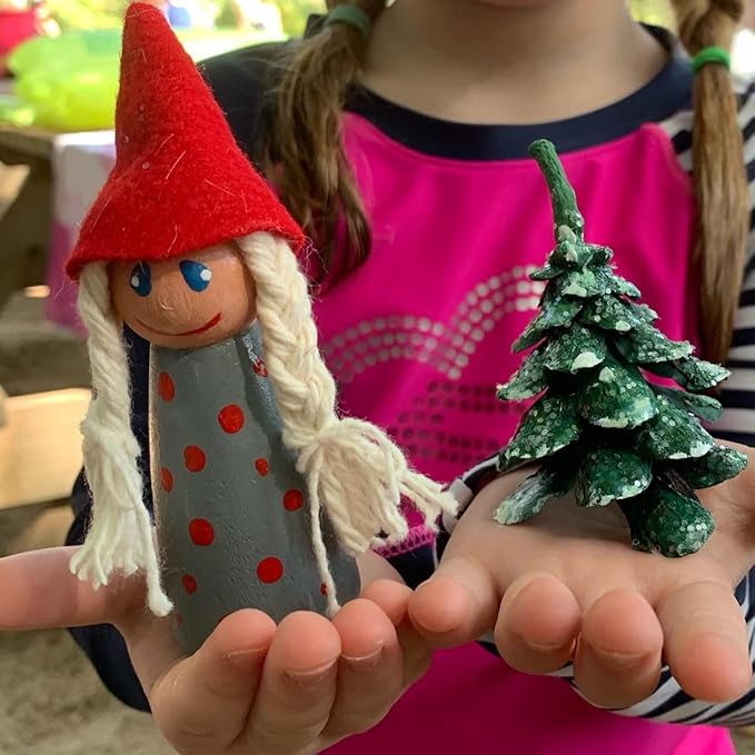 Wooden Peg People, 3.5 Inch 60 Pieces, Peg Dolls Unfinished in Standardization Sizes, Perfect for DIY Art and Craft, Painting, Dollhouse Design, Table Setting