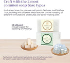 Soap Making Kit for Beginners | 3LBS Melt & Pour Soap Base - Shea Butter & Clear Glycerin, Silicone Soap Molds, Scent Fragrances, Colors, Soap Making Tools & Supplies, Adults DIY Soap Kit (Standard)