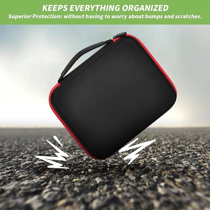 ALKOO Model Paint Storage Case for Testors Paint Set, Paints Organizer Carrying Bag Holds 42 Bottles with 9 Fine Detail Miniatures Brushes, Enamel Container, Drawing Ink Holder- Box Only (Black)