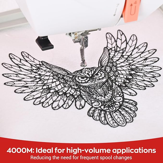 Richword Selected Green Embroidery Thread 4000M(4374Y) 40WT Polyester Thread 100 Colors Selected for Commercial Multi Needles and Single Needle Embroidery Machine 0238