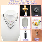 Tudomro 100 Pieces 20 Inch Waxed Leather Necklace Cord Bulk with Clasp Colorful Necklace Bracelet Chains String Rope Cord for Jewelry Making Pendants Charms(Basic Color)