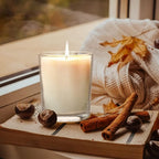 Thick Candle Jars for Making Candles 20 Pcs, 7 OZ Empty Jars with Wood Lids for Candle Making, Sample Container, Clear