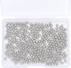 Platinum Plated Round Spacer Beads 3mm 300pcs for Jewelry Making Findings Non Tarnish