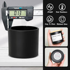 4oz Jars for Making Candles - 12 Pack Small Matte Black Empty Glass With Bamboo Lids, Stickers and Labels, Bulk Containers, Ideal for Business Owners