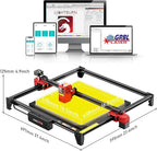 20W Laser Engraver Machine CK1-20, 96W Max Speed 30000mm/min, 0.08mm Fixed Focus, App Offline Control DIY Laser Cutter and Laser Engraving Machine for Metal Glass Wood