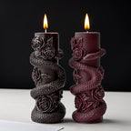 Snake Pillar Molds Animal Resin Mold - Resin Casting Silicone Molds for Home Decor & Candle Making Wave Spiral Mold