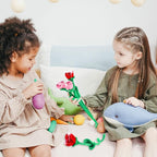 10 Pcs Plush Rose Flower Stuffed Flower Bendable Stems Plush Bouquet Toy Soft 12.6 Inch for Christmas Classroom 2025 Mother's Day Valentines Day Girl Girlfriend Wife(10 Pcs Glitter Red Pink Series)