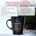 Tintnut Gradient Permanent Adhesive Vinyl - 8 Sheets 12"x10" Rainbow Ombre Glossy Patterned Permanent Adhesive Vinyl for Cutting Machine, Home Decor Self Sticker