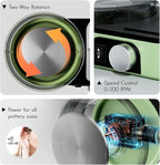 Pottery Wheel for Adults - Complete Pottery Tools Kit for Beginners, 6" Turntable Two-Way Rotation Adjustable Speed, 2.2 lbs. Air Dry Clay, Mini Clay Making Pottery Wheel with Storage Design (Green)