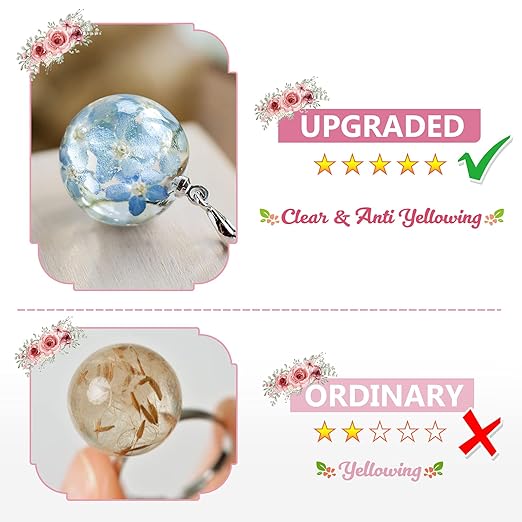 UV Resin-100g Upgraded Crystal Clear Hard Type UV Curing Premixed Epoxy Resin Starter Kit for Jewelry Making