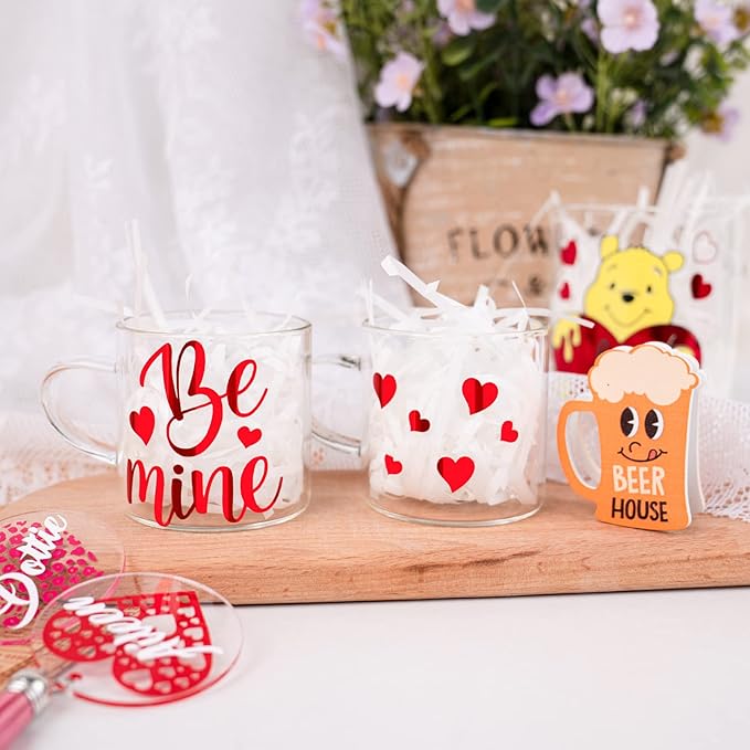 TECKWRAP Chrome Red Vinyl Adhesive Red Chrome Vinyl Permanent Vinyl for Cricut Machine 1ftx5ft