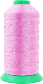 Mandala Crafts Bonded Nylon Thread - Pink Heavy Duty Sewing Threads - 1250 YDs Size 138 420D T135 Tex 135 for Leather, Jeans, Weaving, Outdoor, Marine, Upholstery